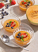 Summer fruit soup made with white wine