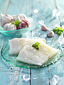Cod with garlic and parsley