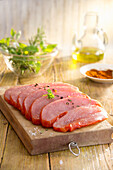 Marinated pork fillet