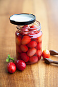 Cornel cherries, fermented