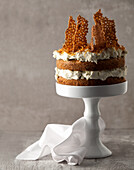 Carrot cake with brittle