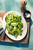 Green tomato salad