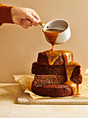 Sticky date pudding with miso caramel sauce