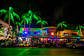 Miami nightlife on Ocean Drive, Miami, Florida, United States of America, North America\n