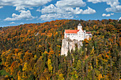 Burg Prunn bei Riedenburg, Naturpark Altmühltal, Bayern, Deutschland, Europa
