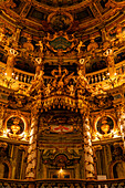 Innenraum des Markgräflichen Opernhauses, UNESCO-Welterbe, Bayreuth, Bayern, Deutschland, Europa