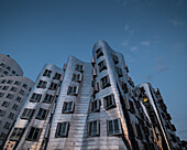 Gehry Bauten, architect Zaha Hadid, Medienhafen, Dusseldorf, North Rhine-Westphalia, Germany, Europe\n