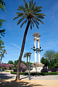 Kolumbus-Denkmal, Jardin Murillo, Sevilla, Andalusien, Spanien, Europa