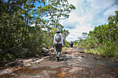 Caño Cristales, also known as the River of Five Colors, is a Colombian river located in the Serranía de la Macarena, an isolated mountain range in the Meta Department, Colombia\n