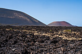 La Geria, Lanzarote's main wine region, Canary Islands, Spain\n