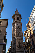 Spain, Valencia, Baroque tower of Santa Catalina Church\n