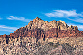 USA, Nevada, Las Vegas, Rock formations in Red Rock Canyon National Conservation Area\n