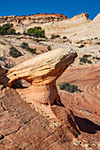 Navajo-Sandstein-Hoodoo-Felsformation im Grand Staircase-Escalante National Monument in Utah.