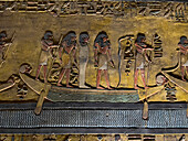 Reliefs und Malereien im Grab von Pharao Sety I., dem Grab des Apis, 19. Dynastie, Tal der Könige, UNESCO-Welterbe, Theben, Ägypten, Nordafrika, Afrika