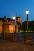 Schlossplatz Square and Altes Schloss (Old Castle) Stuttgart, Baden-Wurttemberg, Germany, Europe\n