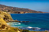 Palos Verdes cliffs and coastline, California, United States of America, North America\n