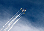 Die Thunderbirds, Feier zum 75-jährigen Bestehen der Airborne Navy, Nellis Air Force Base, Las Vegas, Nevada, Vereinigte Staaten von Amerika, Nordamerika