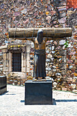 Religiöse Statue eines Büßers, Ex-Kloster San Bernardino de Siena, Taxco, Guerrero, Mexiko, Nordamerika
