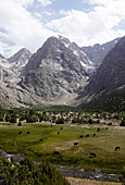 The remote and spectacular Fann Mountains, part of the western Pamir-Alay, Tajikistan, Central Asia, Asia\n