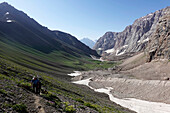 The remote and spectacular Fann Mountains, part of the western Pamir-Alay, Tajikistan, Central Asia, Asia\n