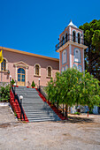 Blick auf die Mariä-Entschlafenskirche, Pastra, Kefalonia, Ionische Inseln, Griechische Inseln, Griechenland, Europa