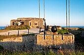 France, Finistere, Armorica Regional Natural Park, Crozon Peninsula, Camaret-sur-Mer, Pointe de Pen-Hir, the Battle of the Atlantic Memorial Museum on the site of Fort Kerbonn in a former casemate of the Second World War\n