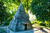 France, Paris, Parc Monceau, the Masonic pyramid\n
