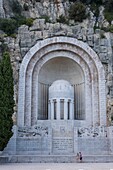 France, Alpes Maritimes, Nice, listed as World Heritage by UNESCO, Place Guynemer, Art deco war Memorial\n