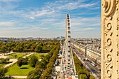 France, Paris, the funfair of the Tuileries, the Ferris wheel, the street of Rivoli\n