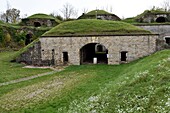 Frankreich, Territoire de Belfort, Danjoutin, Fort des Basses Perches aus dem 19. Jahrhundert, der Eingang
