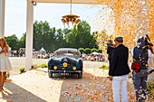 Frankreich, Oise, Chantilly, Chateau de Chantilly, 5. Ausgabe von Chantilly Arts & Elegance Richard Mille, ein Tag, der den Oldtimern und Sammlerstücken gewidmet ist, Best-of-Show (Nachkriegszeit), der Talbot Lago T26 Grand Sport Coupe