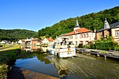 Frankreich, Mosel, Lutzelbourg, der Marne-Rhein-Kanal (Canal de la Marne au Rhin), Schleuse 21