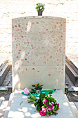 France, Paris, Montparnasse cemetery, grave of Simone de Beauvoir and Jean Paul Sartre\n