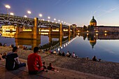 Frankreich, Haute Garonne, Toulouse, Brücke Saint Pierre, Krankenhaus Saint Joseph de la Grave