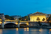 France, Paris, area listed as World Heritage by UNESCO, Concorde Bridge and the National Assembly\n