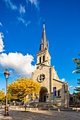 France, Paris, 13th arrondissement, Place Jeanne d'Arc, parish church Notre Dame de la Gare\n