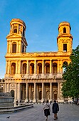 France, Paris, Saint Germain des Pres district, Saint Sulpice church\n