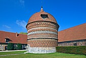 France, Seine-Maritime, pays de Caux, côte d'Albâtre (Alabaster coast), Varengeville-sur-Mer, manor of Ango, the dovecote\n