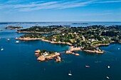 France, Cotes d'Armor, Ile de Brehat (Aerial view)\n