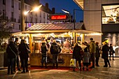 France, Indre et Loire, Tours, christmas market, hot wine stand\n