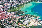 France, Haute Savoie, Annecy (aerial view)\n