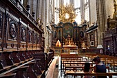 France, Var, Provence Verte, Saint Maximin la Sainte Baume, Sainte Madeleine (St. Mary Magdalene) basilica, the choir\n