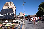 France, Herault, Montpellier, historic center, Comedie Place, the Triangle gallery and the Polygon Shopping Center\n