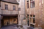 France, Cote d'Or, Dijon, area listed as World Heritage by UNESCO, Hotel Chambellan, 17th century mansion\n