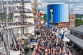 France, Seine Maritime, Rouen, Armada of Rouen 2019, Promenade Normandie-Niemen, ships at berth\n