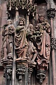 Frankreich, Bas Rhin, Straßburg, von der UNESCO zum Weltkulturerbe erklärte Altstadt, Kathedrale Notre Dame, Portal Saint Laurent Nord