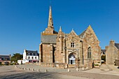 France, Cotes d'Armor, Cote de Granit Rose, Perros Guirrec, La Clarte, Notre Dame de la Clarte chapel dedicated to Virgin Mary in britany flamboyant style\n