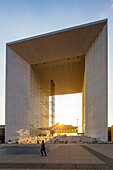 France, Hauts de Seine, La Defense, the Great Arch of the architect Otto von Spreckelsen\n