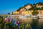 France, Alpes Maritimes, Nice, listed as World Heritage by UNESCO, the old port or port Lympia\n