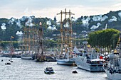 France, Seine Maritime, Rouen, Armada of Rouen 2019, Arrival of the Hermione Quai Emile Duchemin\n